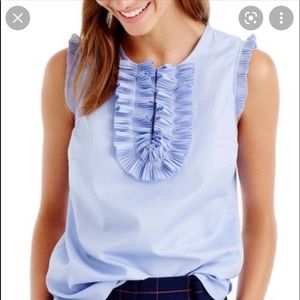 NWT J Crew Striped Cotton Margot Top size Tall 6